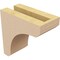 Ekena Millwork 3"W x 6"D x 6"H Classic Legacy Rough Cedar Woodgrain TimberThane Corbel, Primed Tan CORUR03X06X06LGYRCPR - alternate 4